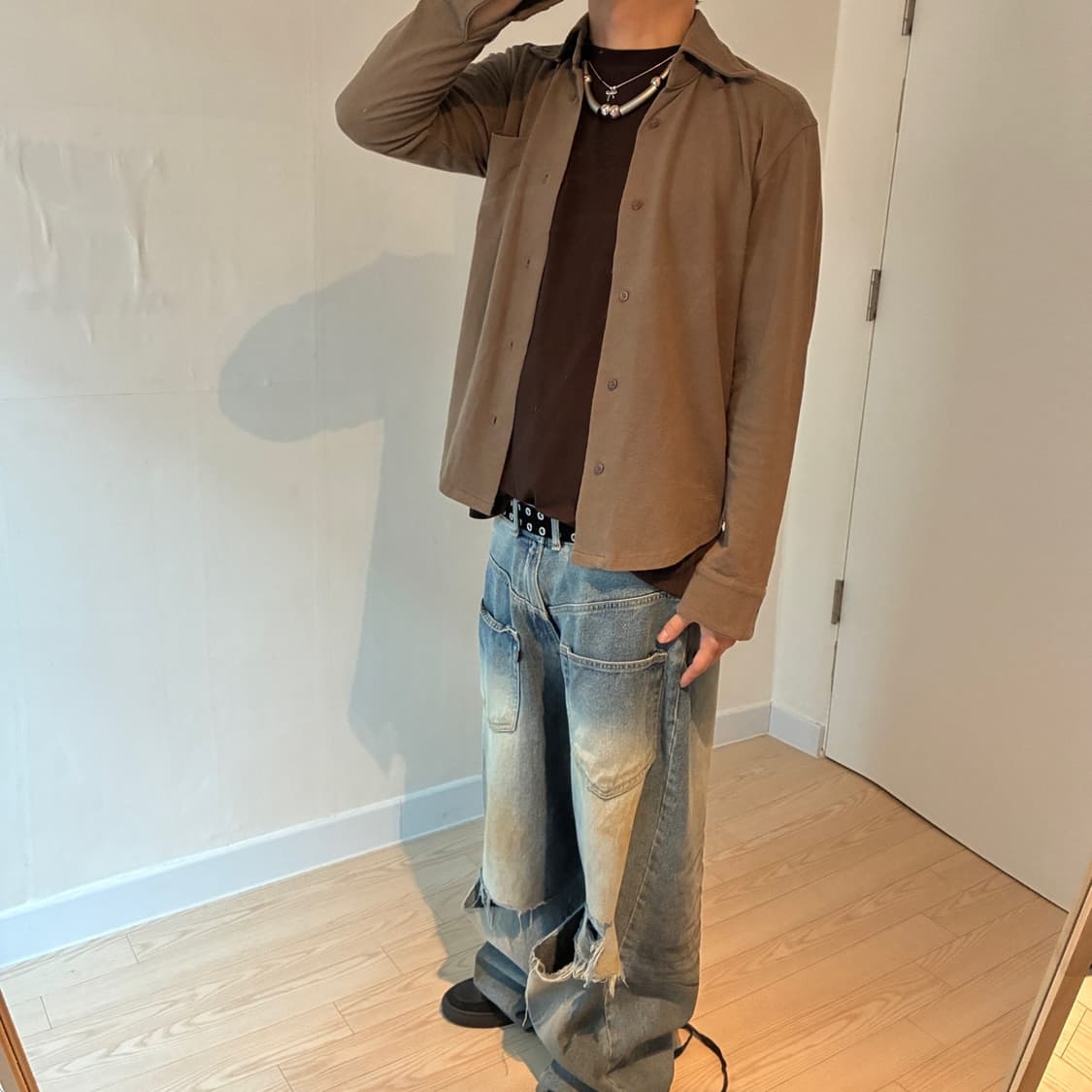 Big collar shirt 상품이미지2