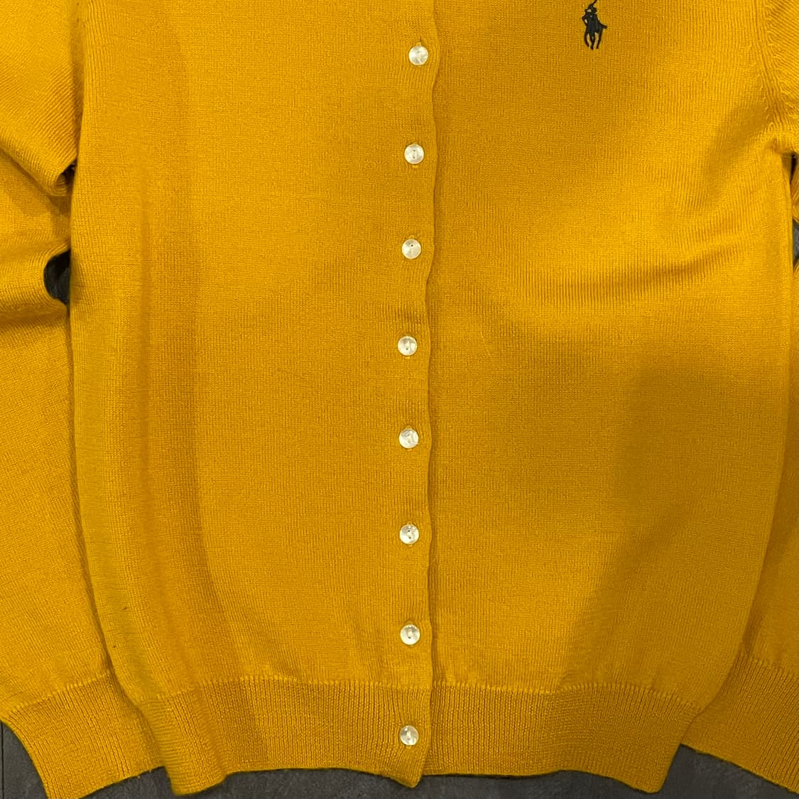[IM] polo 폴로랄프로렌 꽈배기 머스타드 가디건 니트 상품이미지4