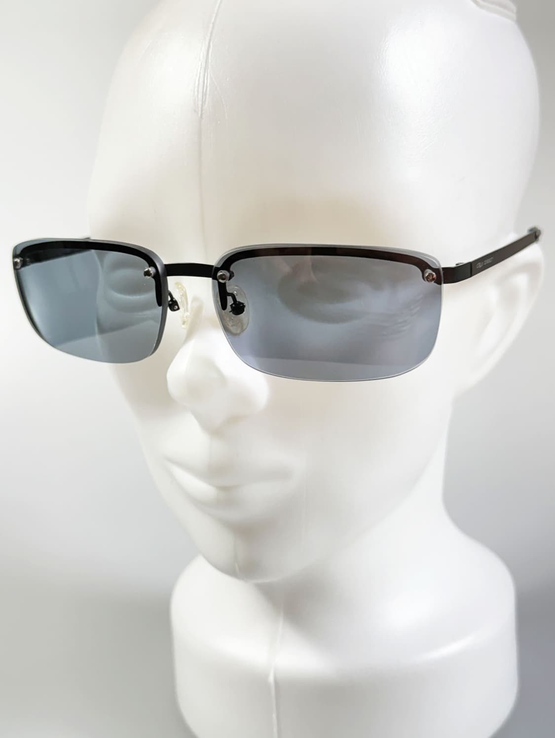 90s ZIBET 블랙 무테 스퀘어 프레임 빈티지 선글라스 상품이미지9