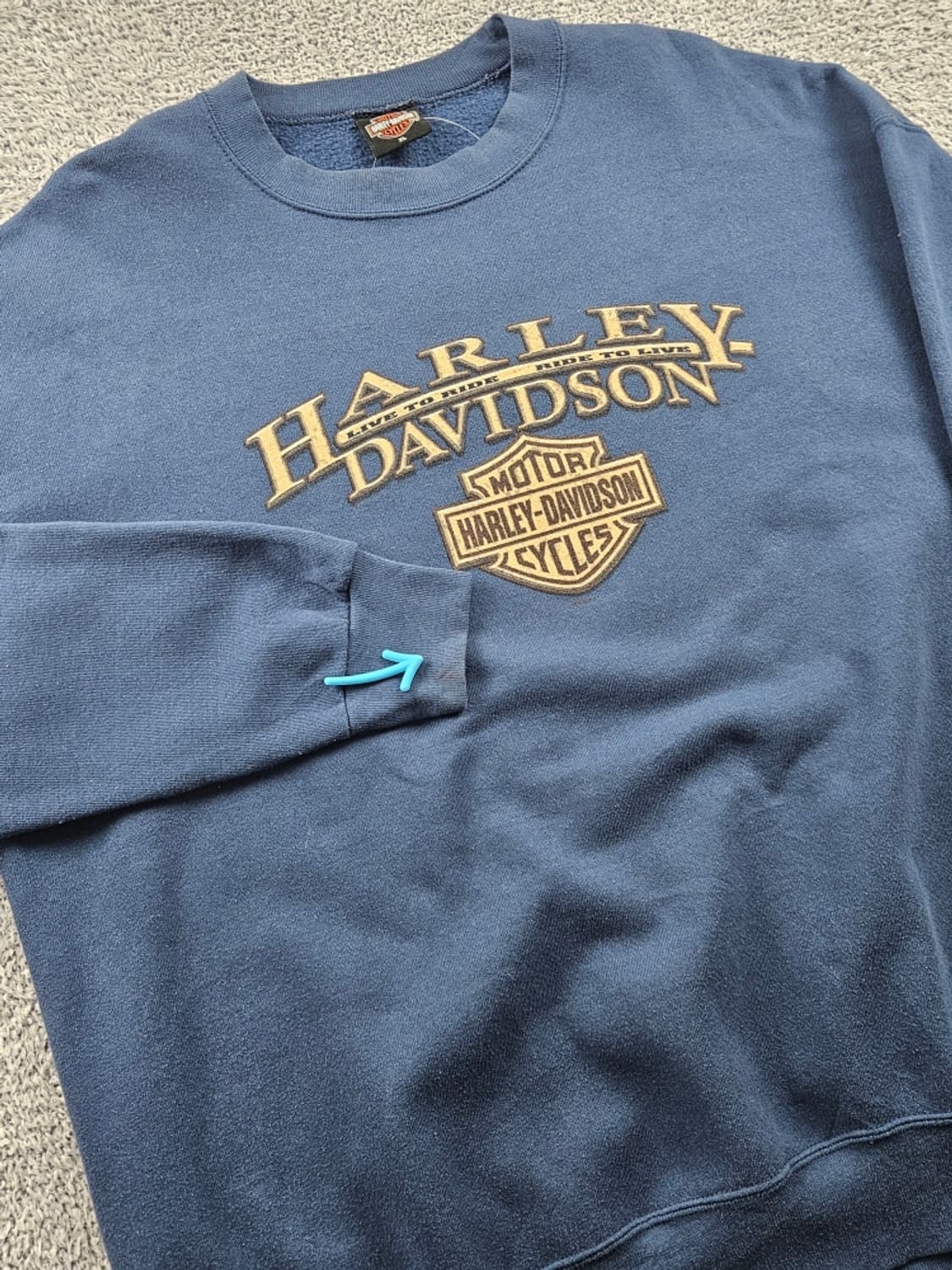할리데이비슨 맥마흔스 비버폴스 맨투맨 스웻 셔츠 ( XL )/ 10936 상품이미지6
