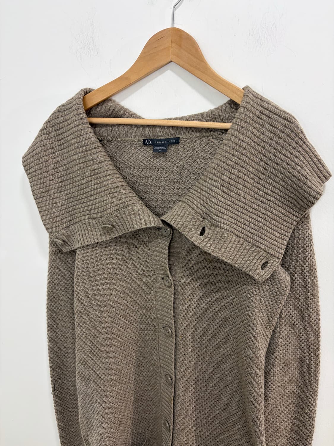 아르마니 익스체인지 오픈숄더 니트 가디건 상품이미지10