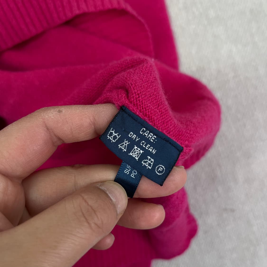 W 95 폴로랄프로렌 스포츠 핑크 브이넥 니트 상품이미지5