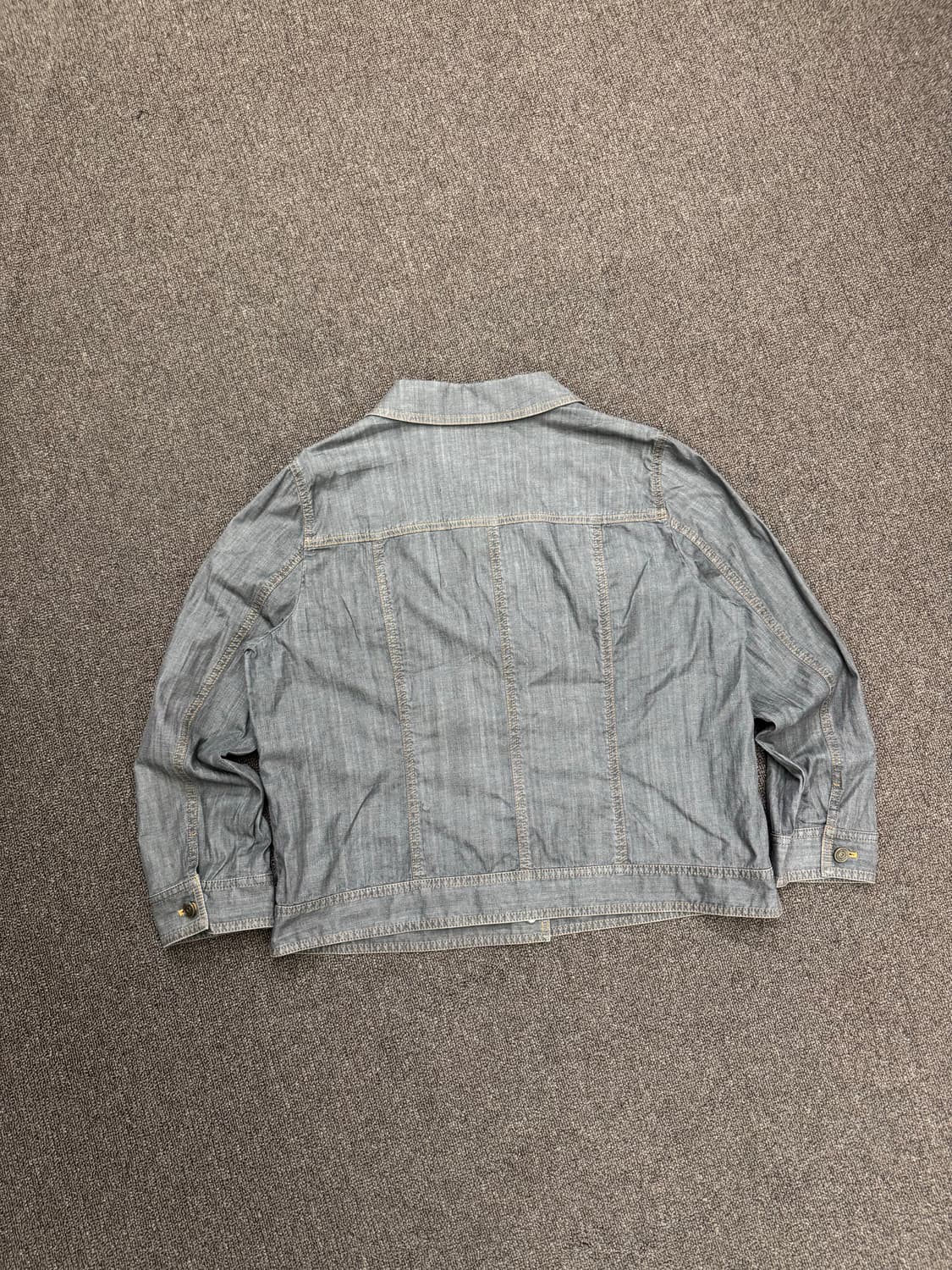 OS)Japanese vintage 여성 흑청 셔츠 자켓 상품이미지4