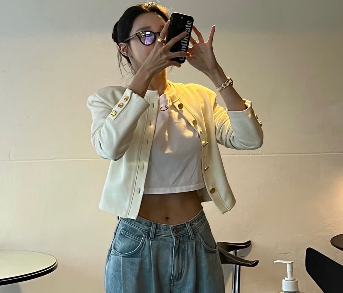 [새 상품] 돈비레잇 투턱 와이드데님 연청 m 상품이미지2