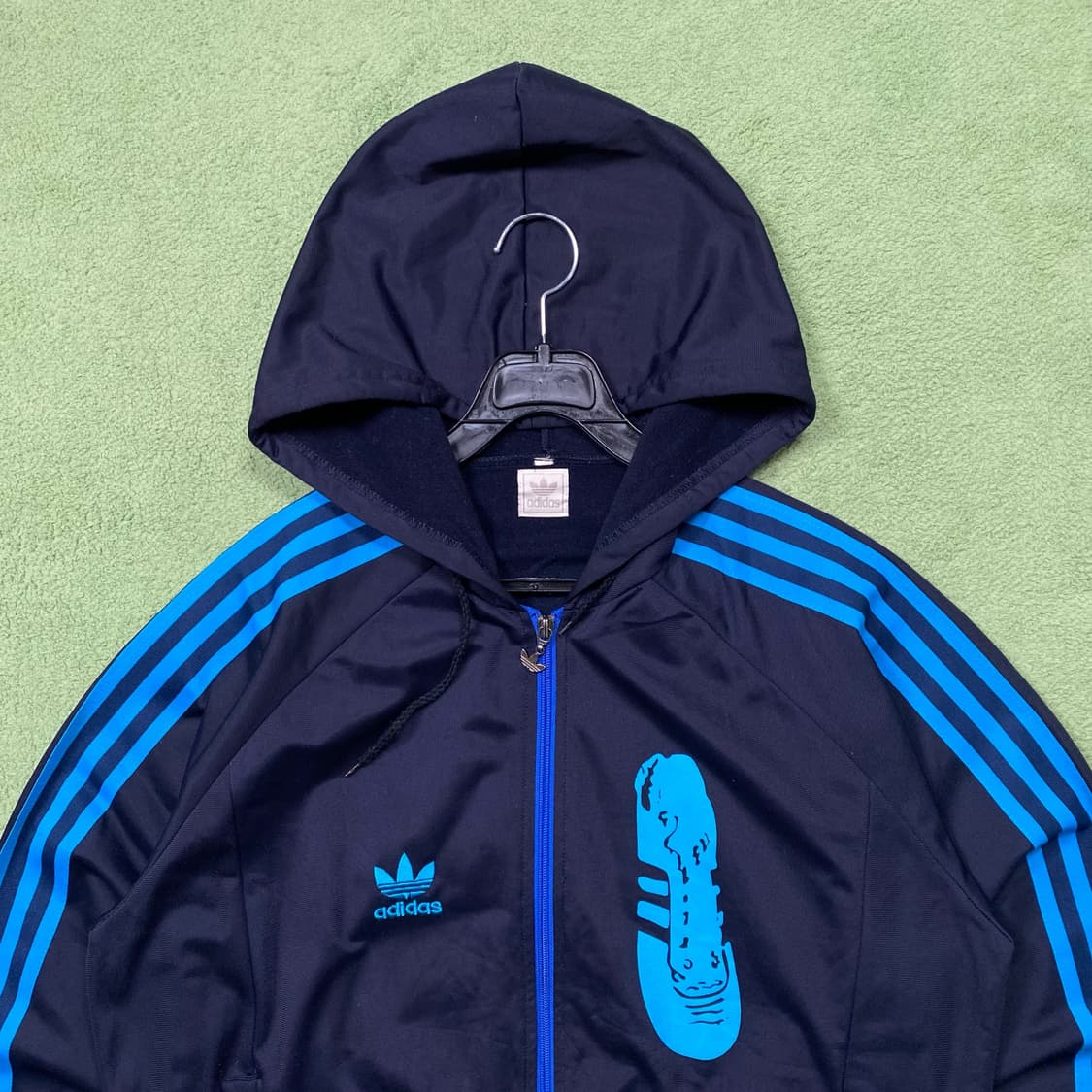아디다스 네이비 하늘 슈퍼스타 슈즈 후드 져지 트랙탑 상품이미지1