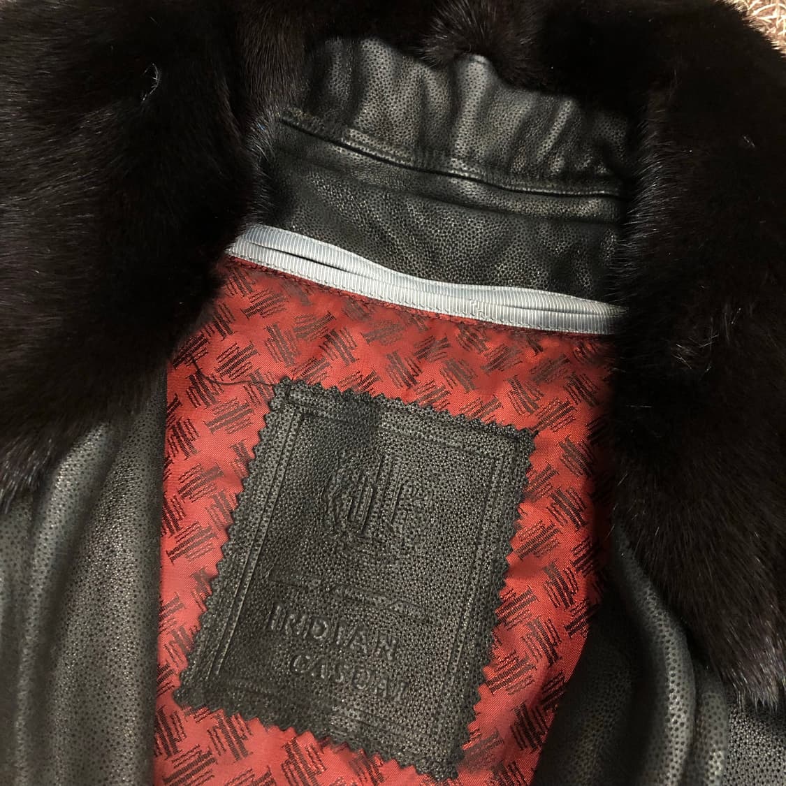 인디안 양가죽 퍼 카라 레더 가죽 자켓 상품이미지5