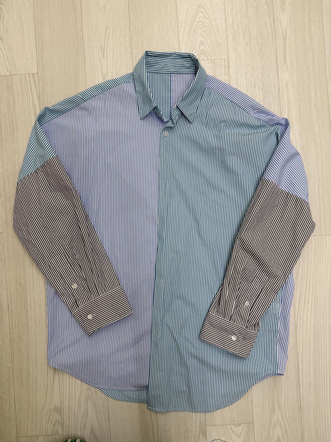 [XL] 시스템옴므 컬러블록 셔츠 상품이미지1