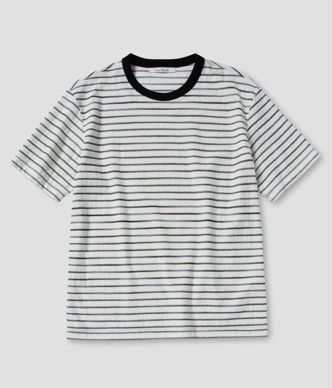 [M] 넌블랭크 테리 스트라이프 반팔티셔츠 상품이미지1