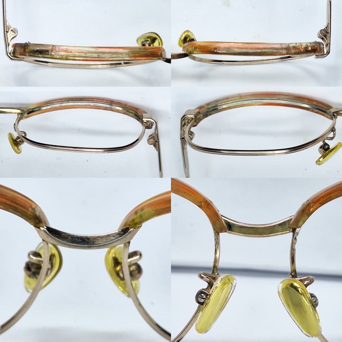 80s 일본 빈티지/ 브로우라인 여성용 하금테 안경테 50mm 하우스 상품이미지8