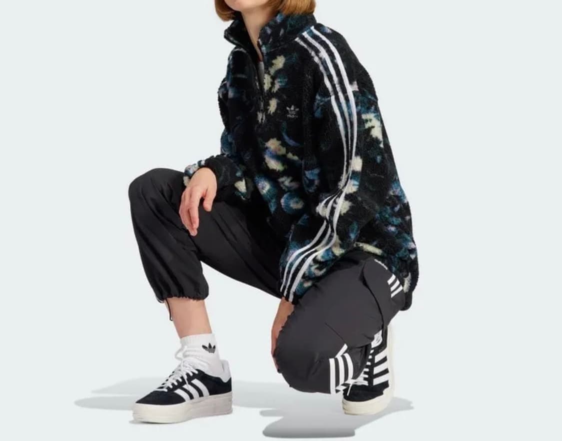 아디다스 플라워 플리스 반집업 상품이미지1