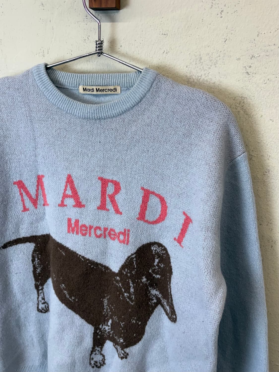 마르디메크르디 캐시미어 혼방 닥스훈트 니트 상품이미지5