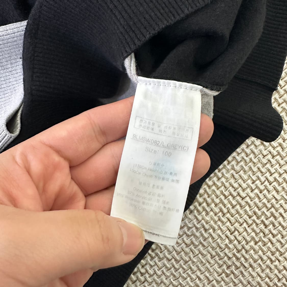 100 루이까스텔 엠보자수 터틀 반집업 0401D 상품이미지3