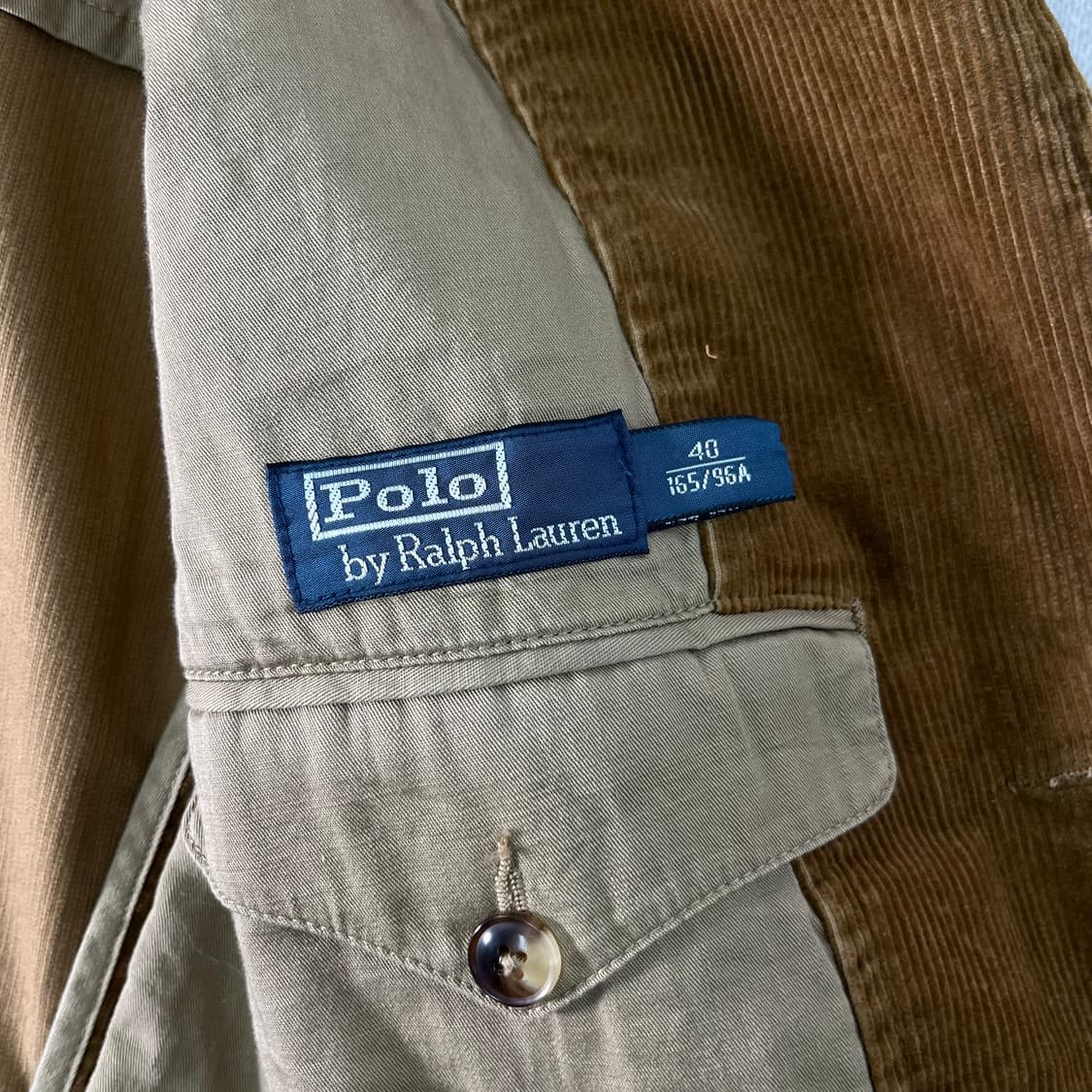 95 폴로랄프로렌 코듀로이 브라운 레더패치 블레이져 자켓 상품이미지6