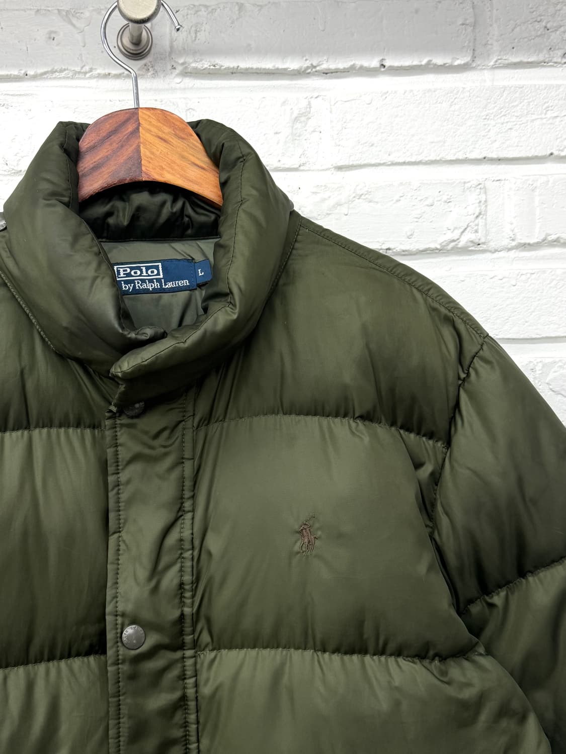 폴로 투웨이 카키 패딩 상품이미지4