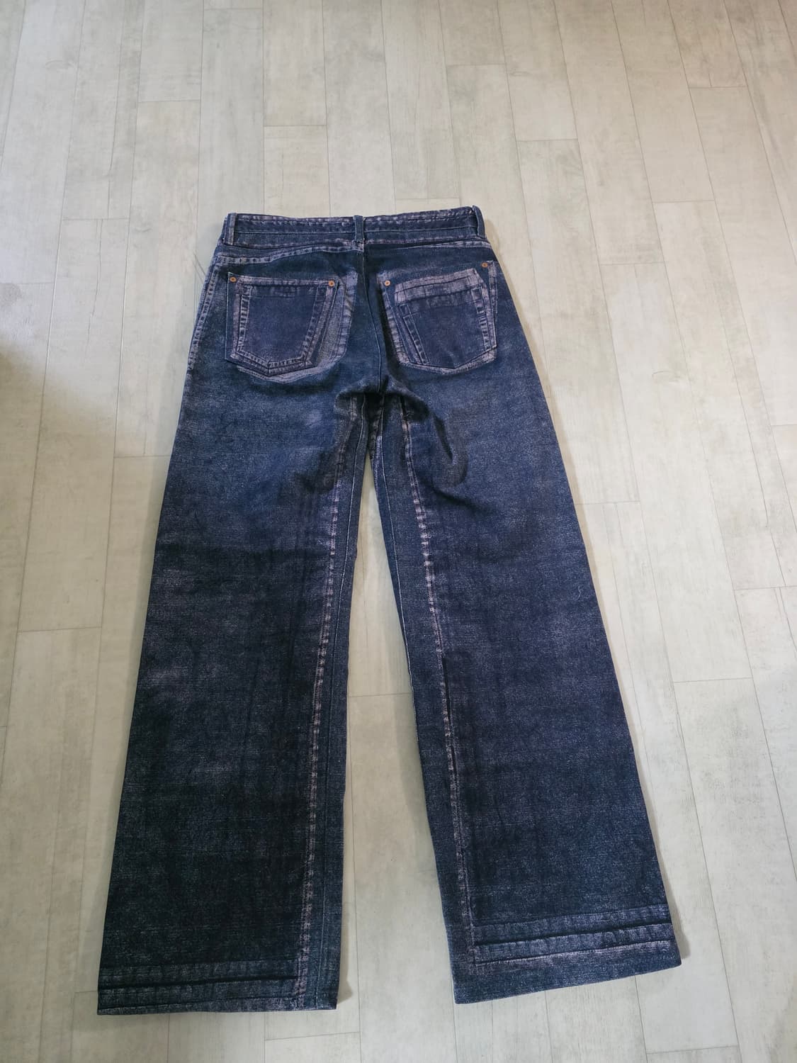 앤더슨벨 레든 왁스드 프린티드 데님 진 28 상품이미지6