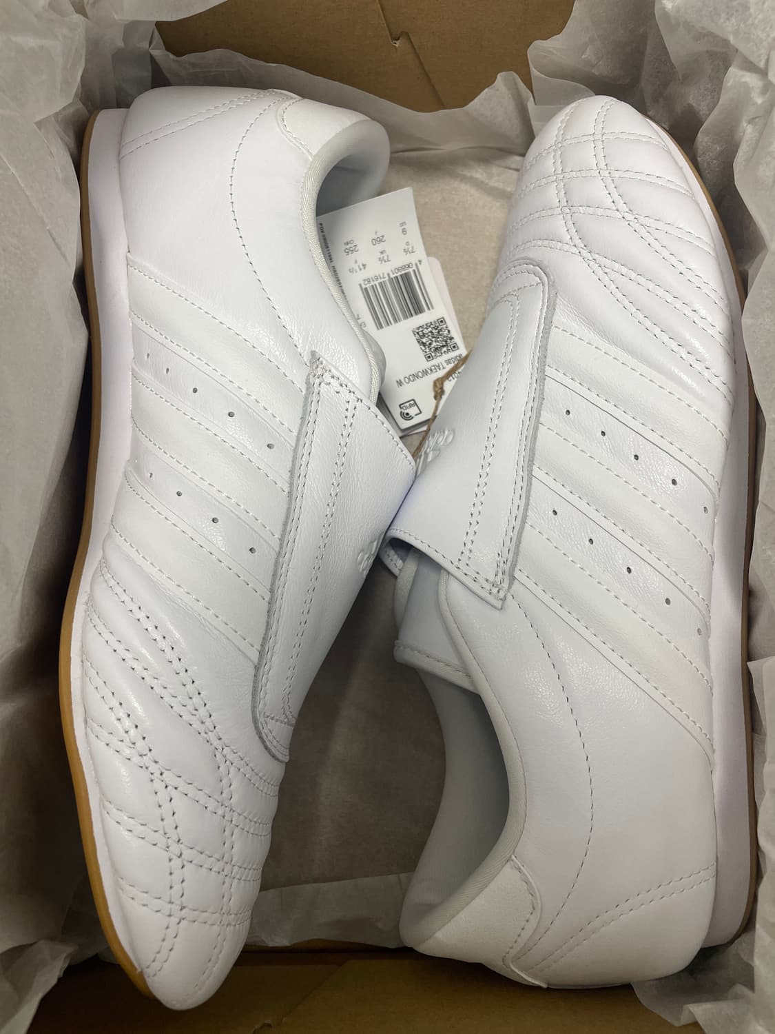 아디다스 태권도 화이트 검 W260 새상품 상품이미지1