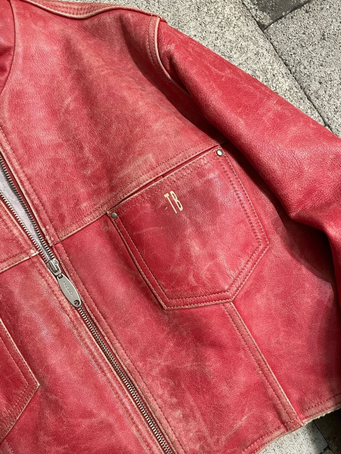 빈티지 싱글 라이더 자켓  상품이미지6