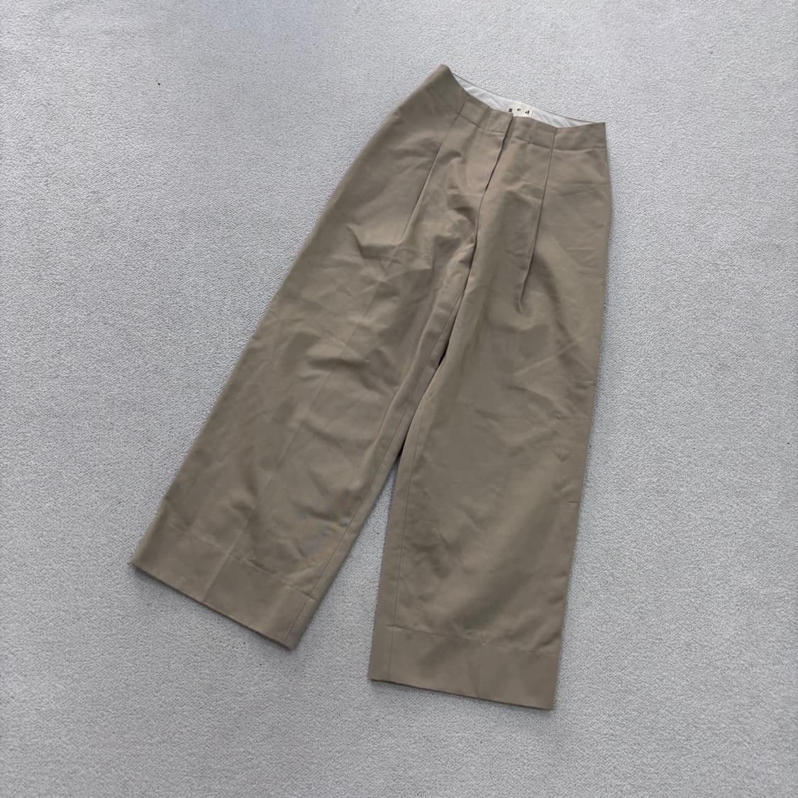 1 게드 여성 베이지 와이드 치노 팬츠 0622E2 상품이미지1