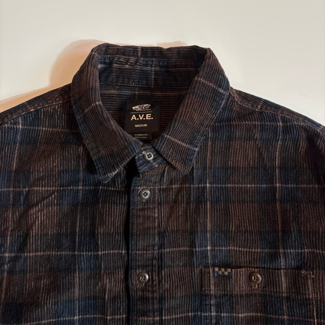 반스 A.V.E. 컬렉션 체크 코듀로이 셔츠 상품이미지3