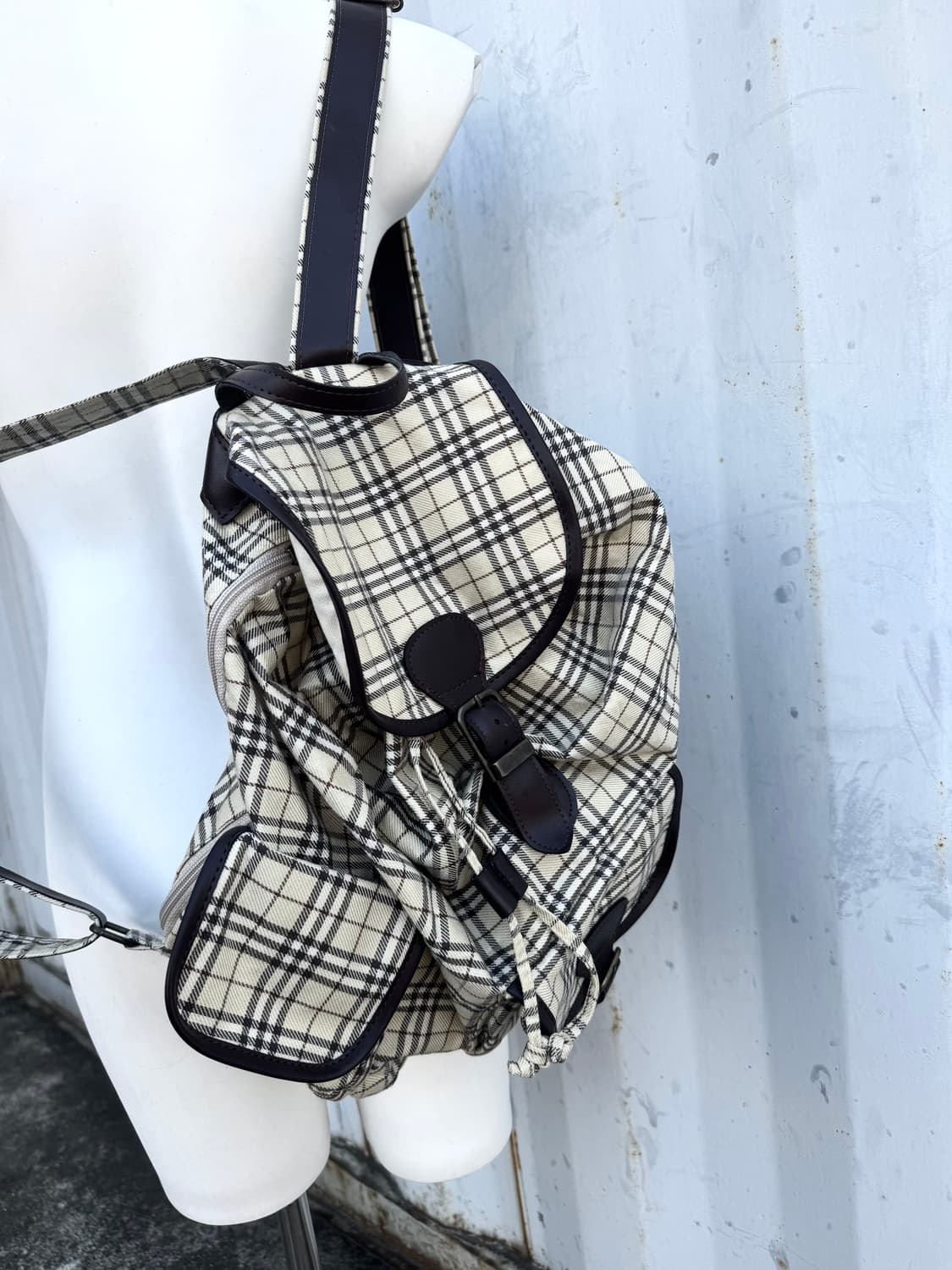 Mori Check Backpack 상품이미지3
