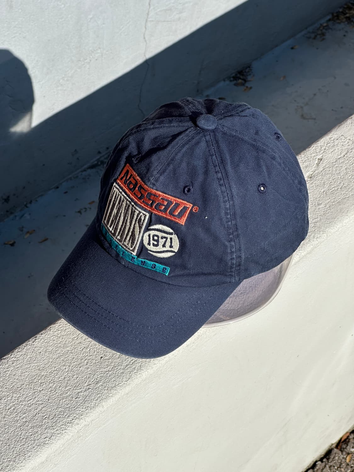 [F] 나쏘 로고 네이비 볼캡 모자 상품이미지2
