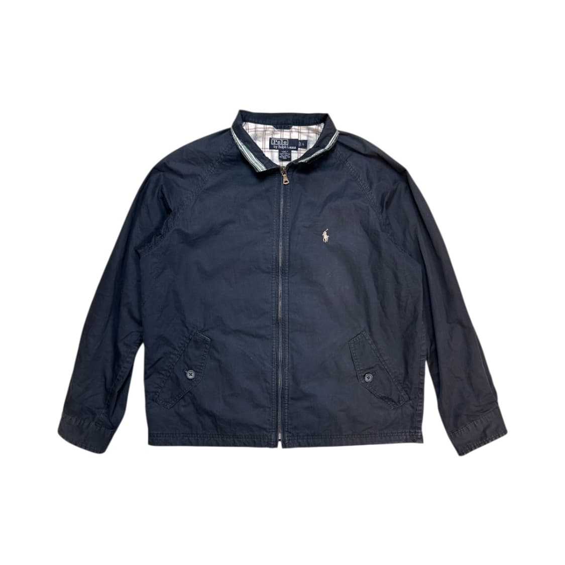 M-L) 폴로 랄프로렌 90s USA 클래식 코튼 집업 자켓 OJ-P-- 상품이미지1