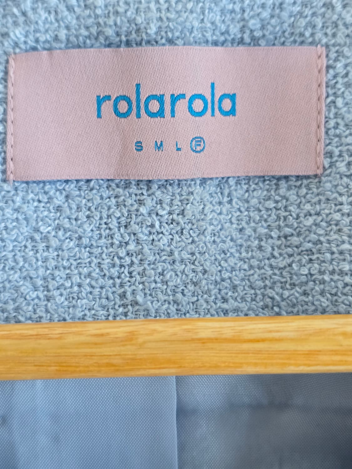 로라로라 파이핑 트위드 자켓 스카이블루 F 상품이미지5