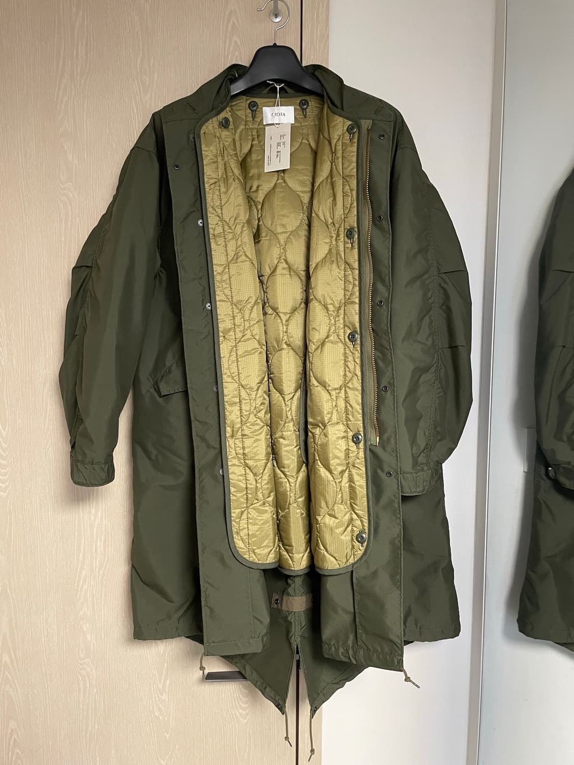 시오타 M-65 피쉬테일 파카 올리브 6 (내피포함) 상품이미지2