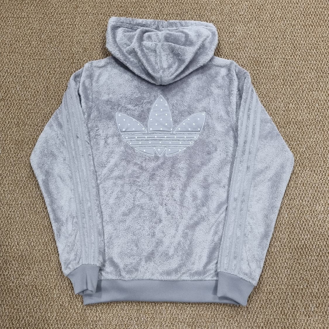아디다스 그레이 쉐르파 후드 져지 상품이미지5