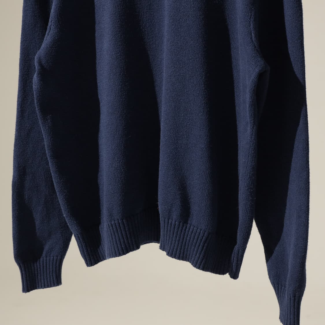 폴로 네이비 코튼 라운드넥 니트 상품이미지5