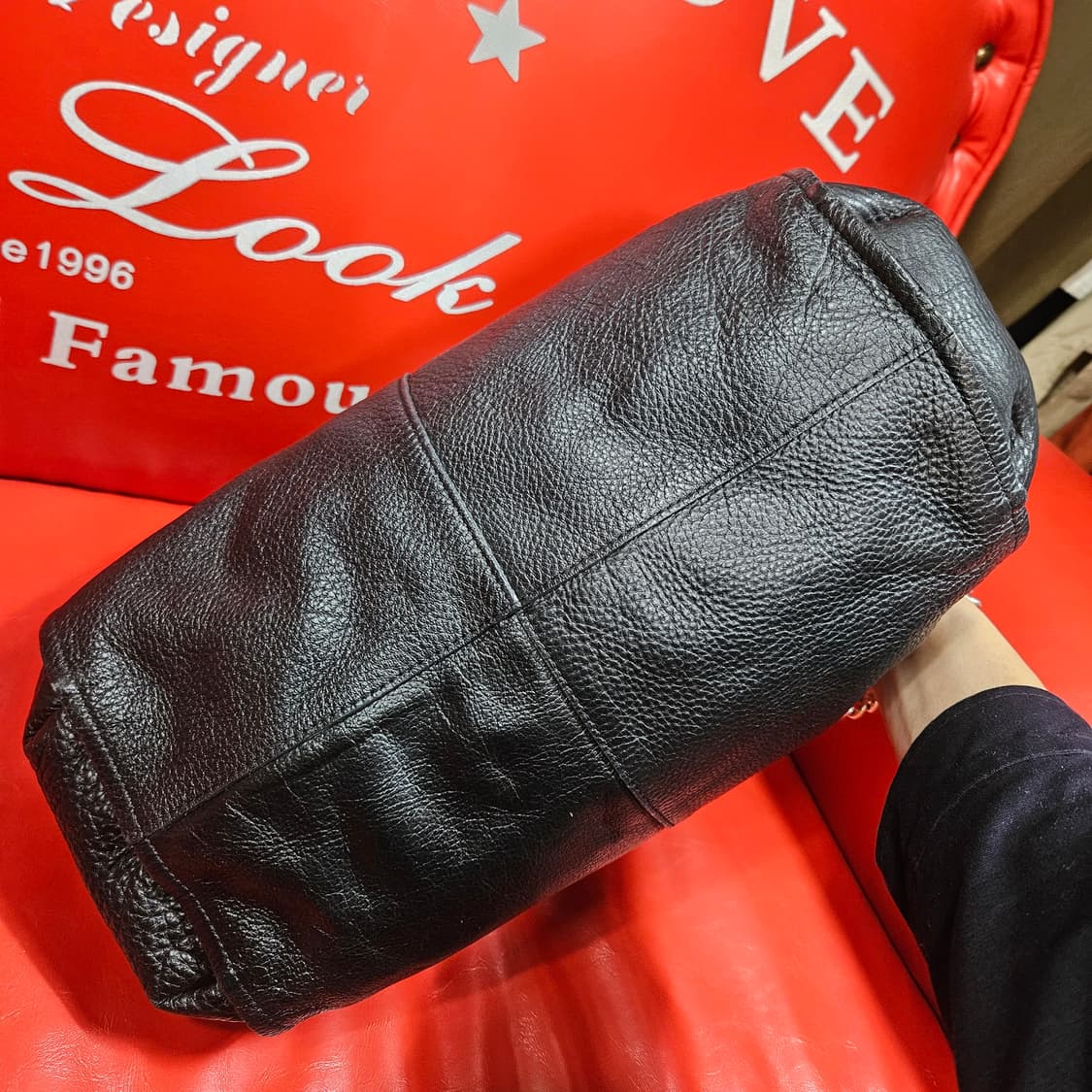 리틀파머스 엠보 레더 토트백 30 x 25 size 상품이미지5