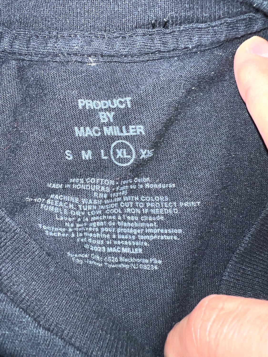 맥밀러 MAC MILLER 반팔 티셔츠 블랙 상품이미지2