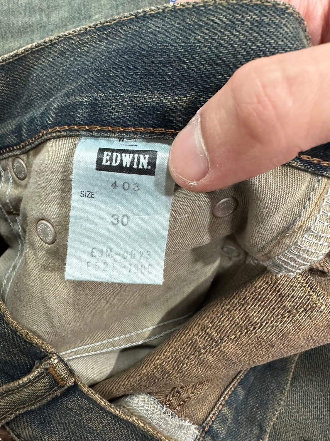 EDWIN 403 더티워싱 데님팬츠 상품이미지5