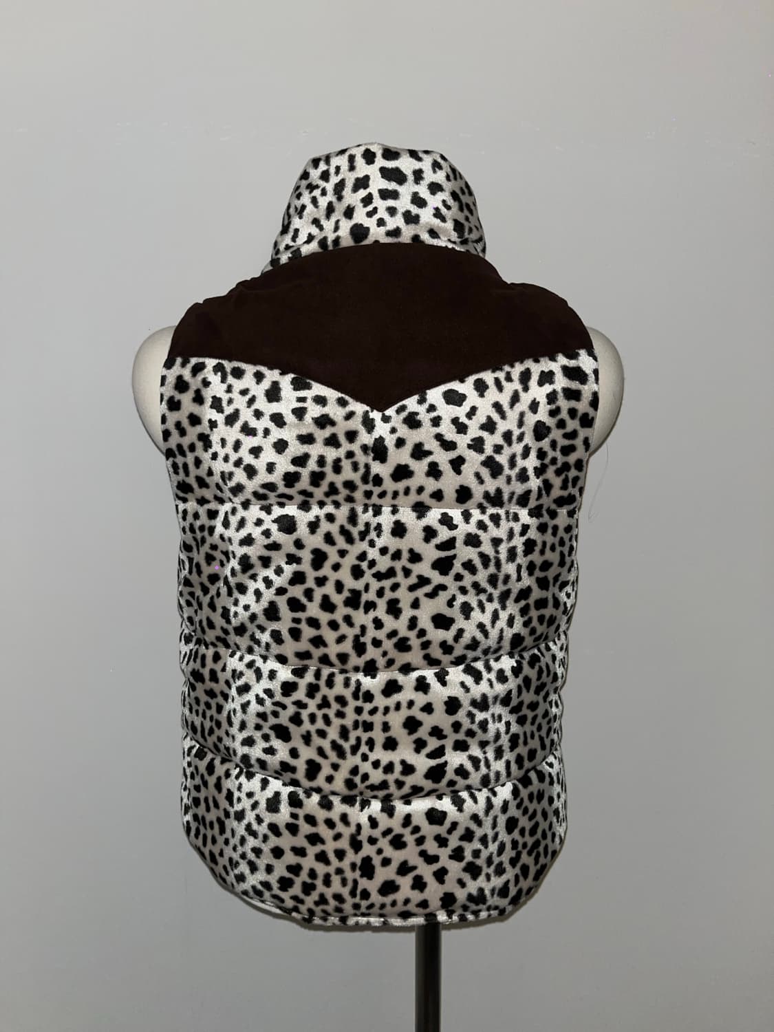 leopard print padded vest 상품이미지4