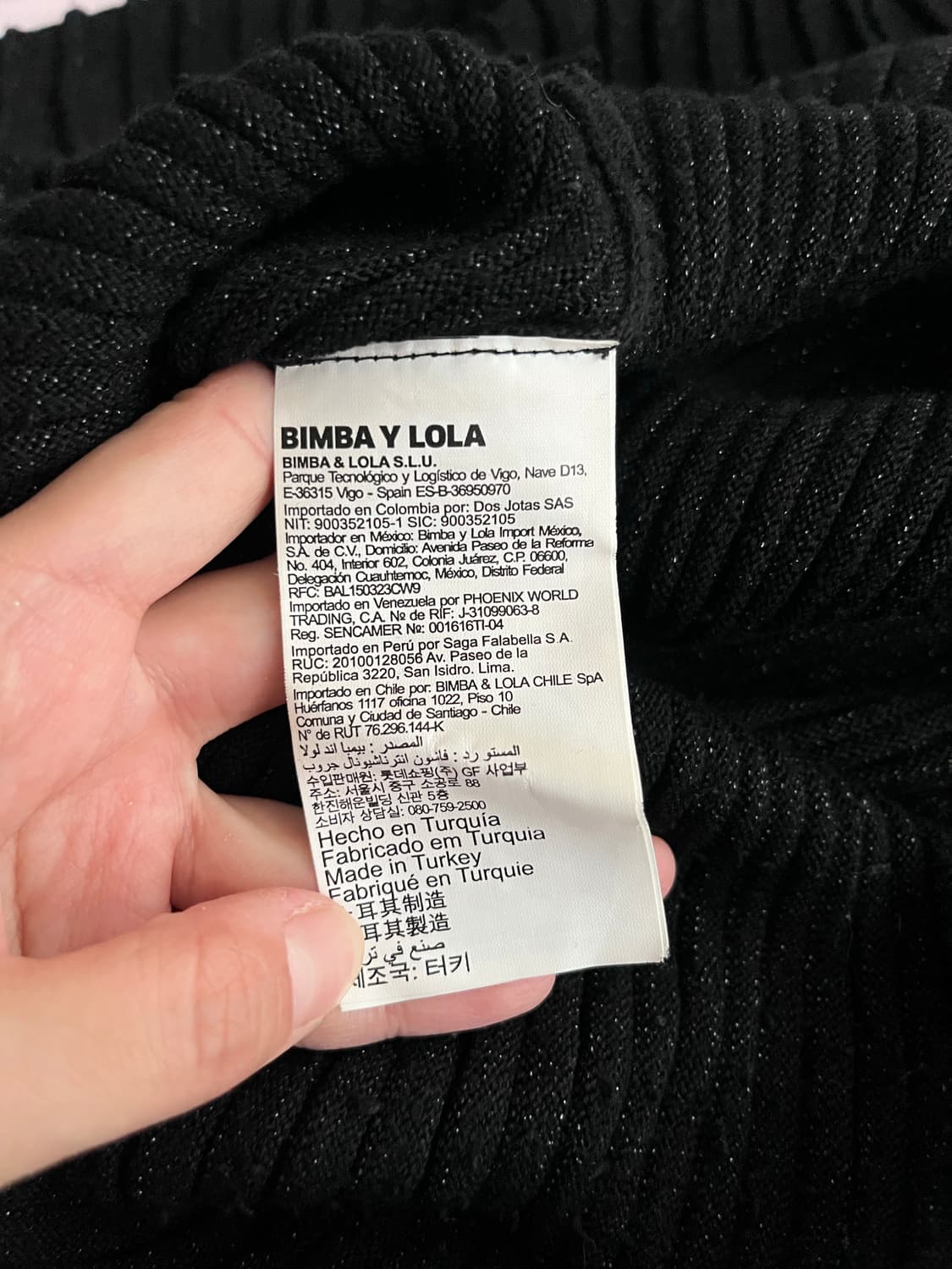 S) 빔바이롤라 니트 롱 원피스 블랙 상품이미지5