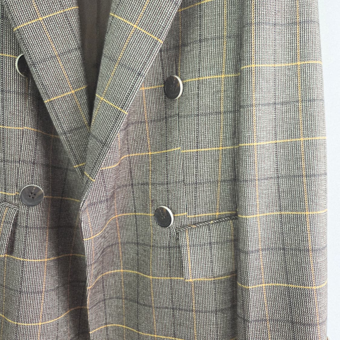 [GGPX] 지지피엑스 브라운 체크 더블 자켓 여성 S 상품이미지3