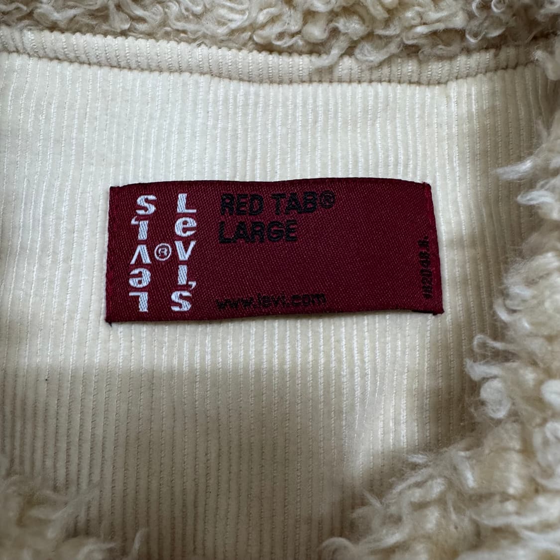 리바이스 레드탭 코듀로이 양털 쉐르파 자켓 상품이미지5