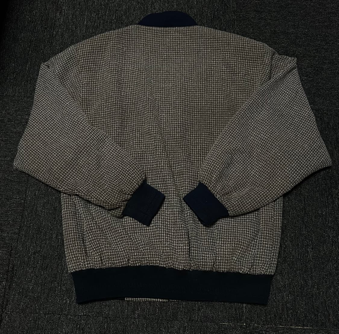 NOVA 집업 블루종 자켓 (체크 패턴) 상품이미지2