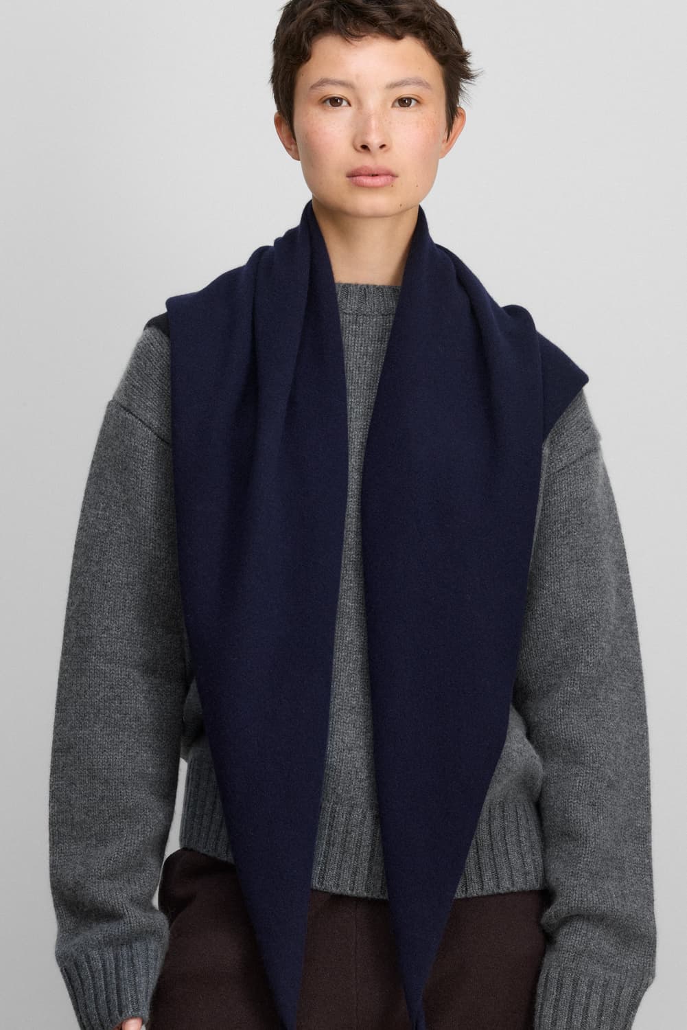 익스트림캐시미어 witch 네이비 스카프 상품이미지1