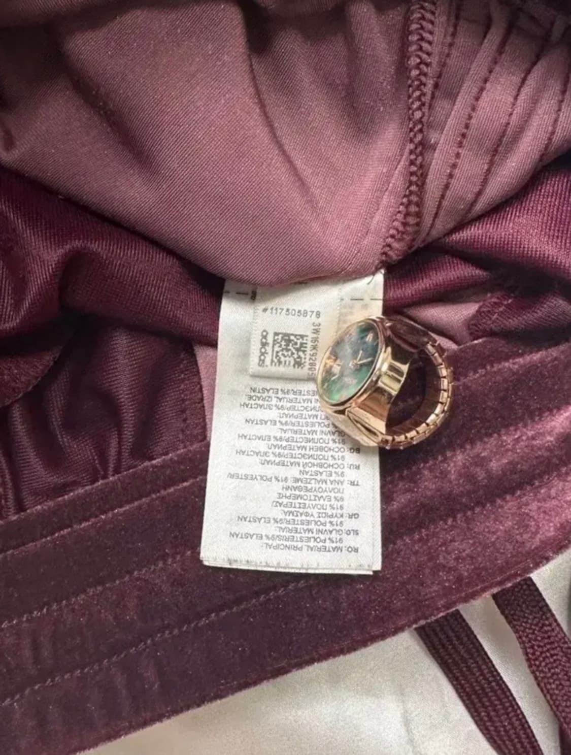 [레전드매물✨] 아디다스 버건디 벨벳 트랙탑 져지세트 상품이미지8