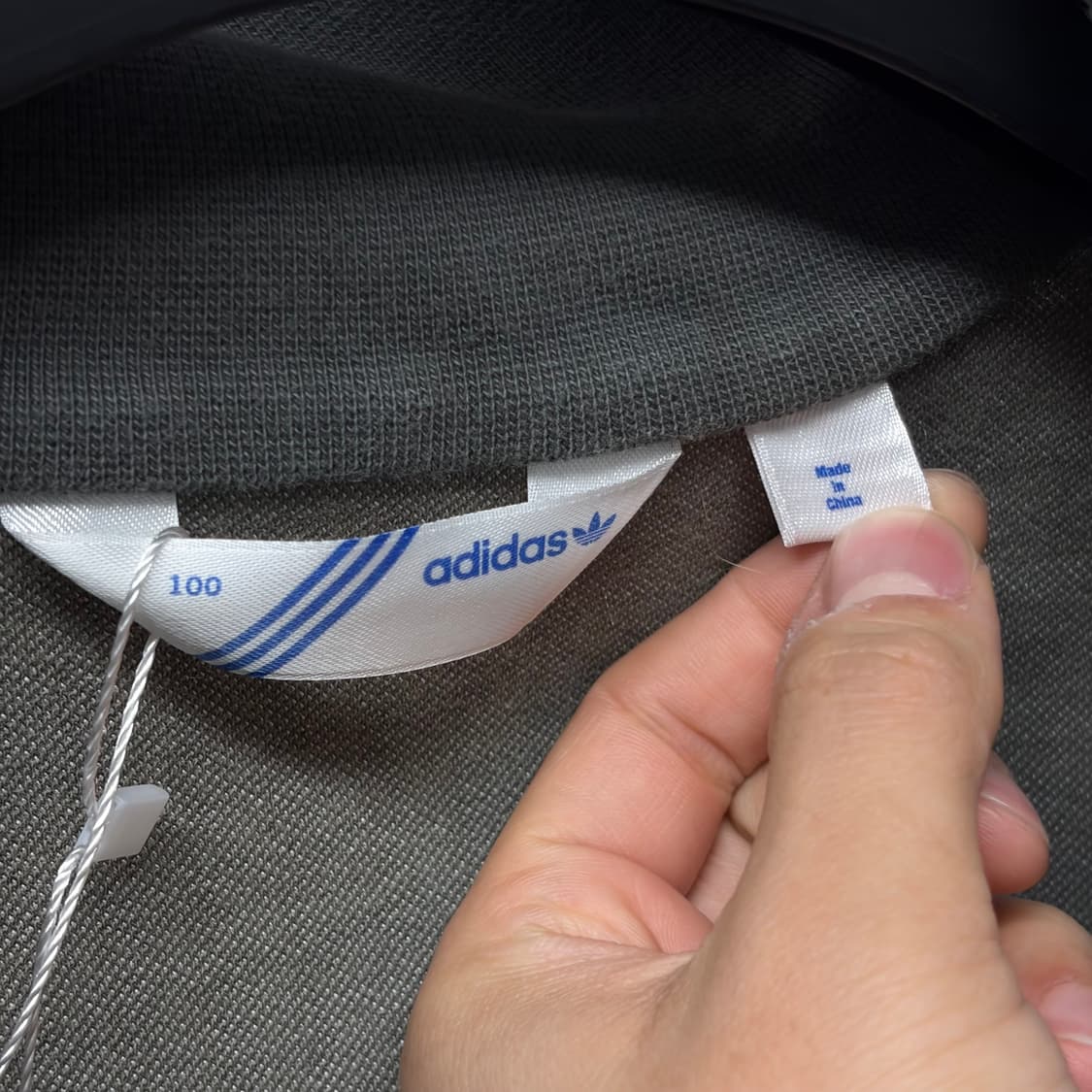 아디다스 카키 하운드체크 져지 상품이미지7