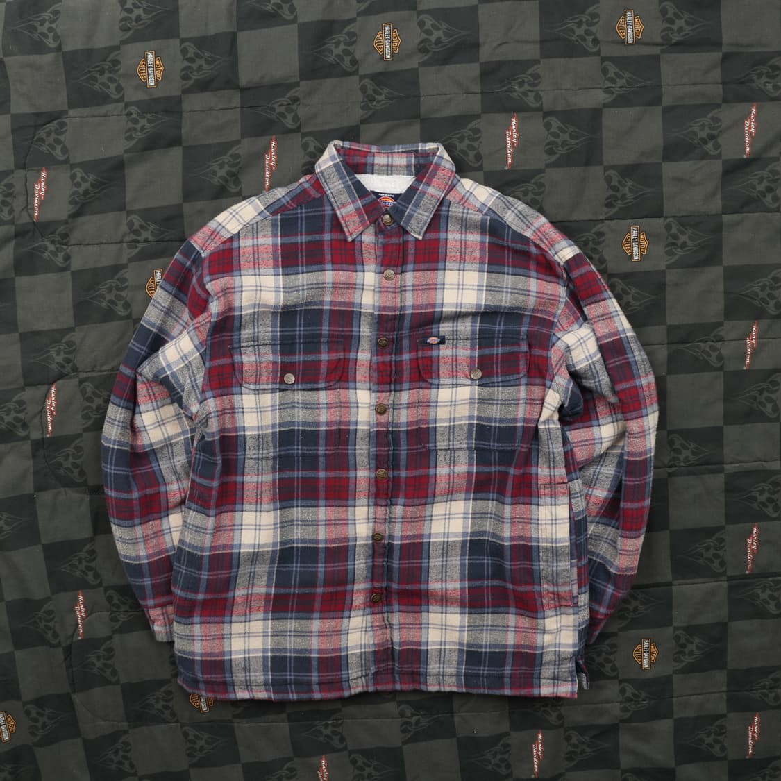 디키즈 플란넬 누빔 자켓 L B117 상품이미지1