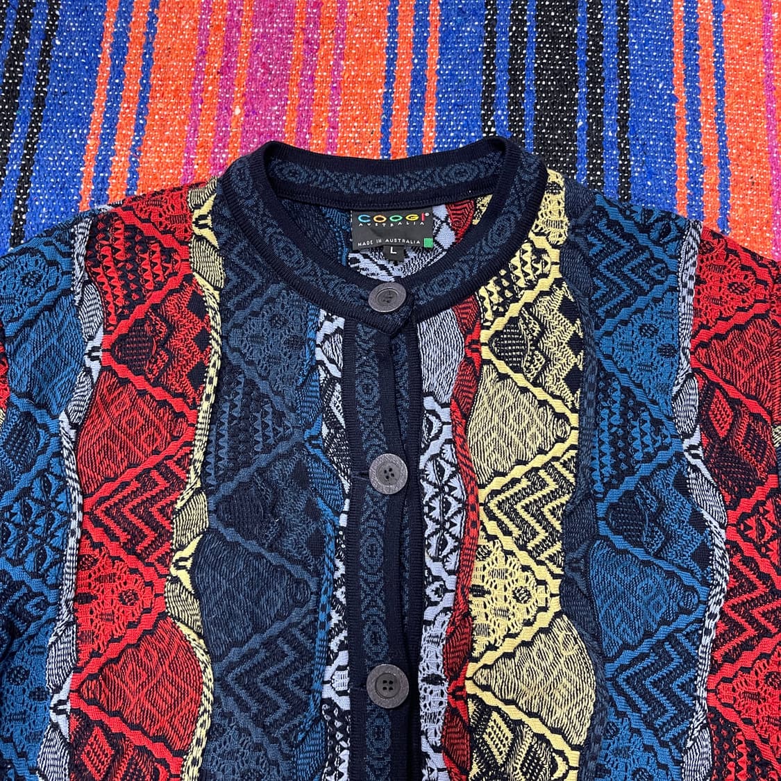 쿠지 가디건 케이블 니트 빈티지 그런지 상품이미지2