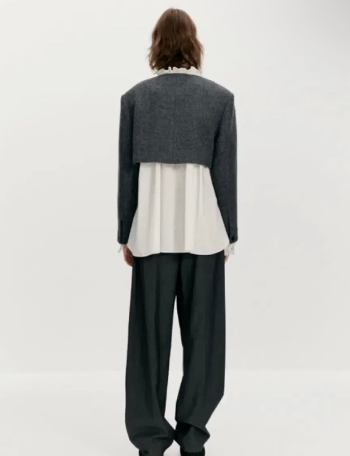 더오픈프로덕트 알파카 크롭 자켓 상품이미지3