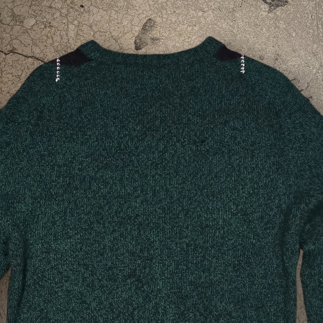 80s 울 혼방 아가일 스웨터 상품이미지6