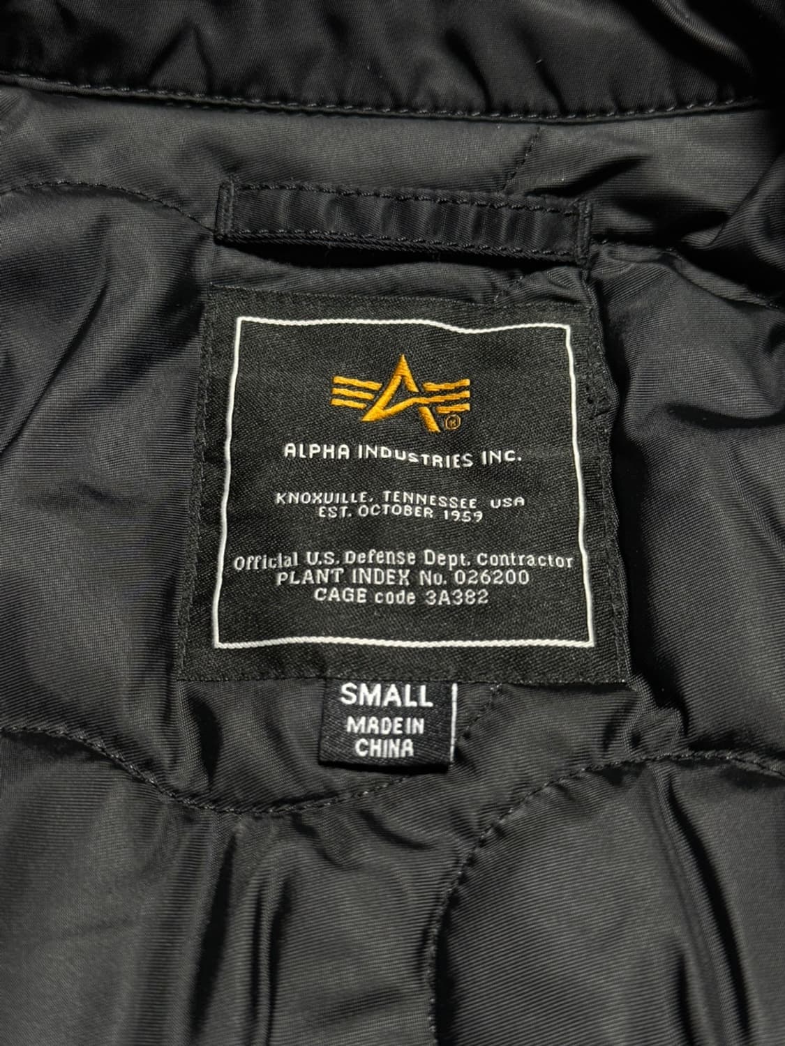 알파인더스트리 CWU-45/P 플라이트 자켓 블랙 (S) 상품이미지4