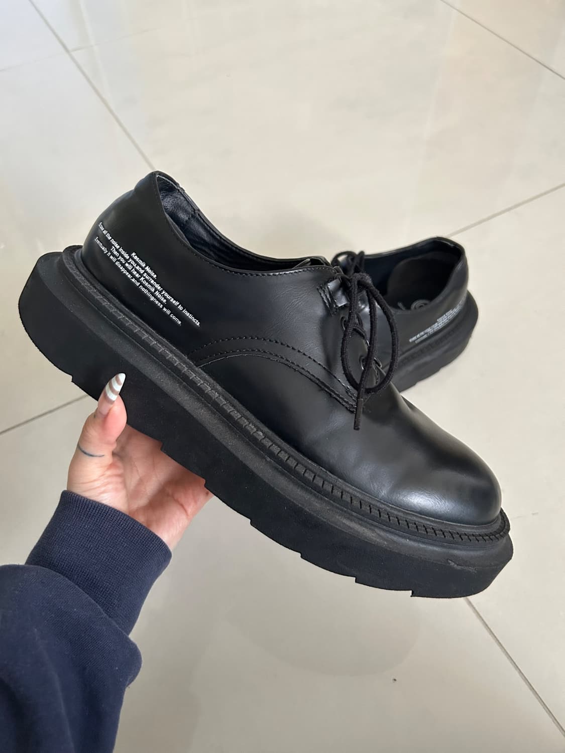 chunky sole toe lane shoes 청키솔 토레인 슈즈 상품이미지1