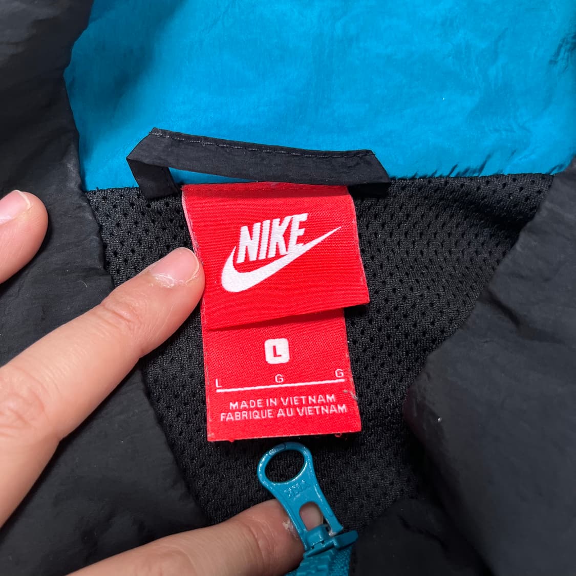 105 나이키 나일론 반집업 자켓 상품이미지3