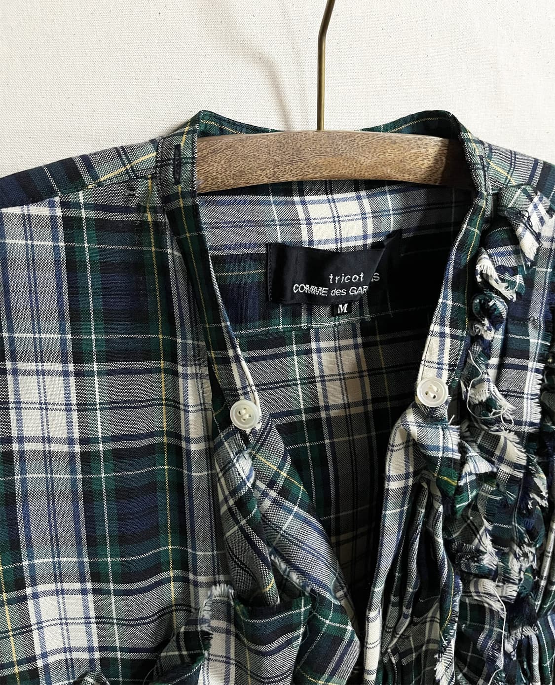COMME DES GARCONS check frill shirt 상품이미지8