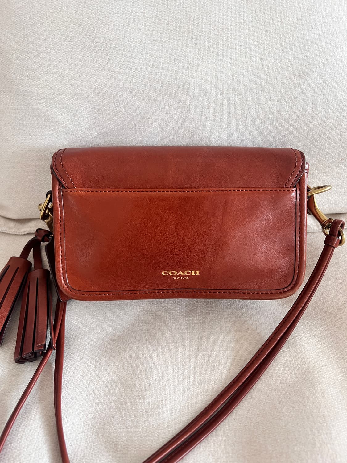 코치 브라운 레더 크로스백 19914 상품이미지9